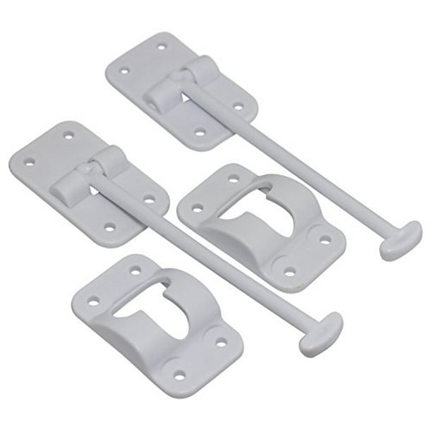 BESPORTBLE RV Baggage Door Catch Compartment Clips Latch 2pcs Nylon Door Catch Holder Cargo RV Trailer Stop Entry for Caravan Motorhomes